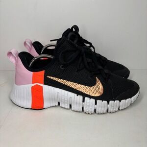 Nike Free Metcon 4 Training Shoes Women's Size 9.5 Black Pink Orange Bronze